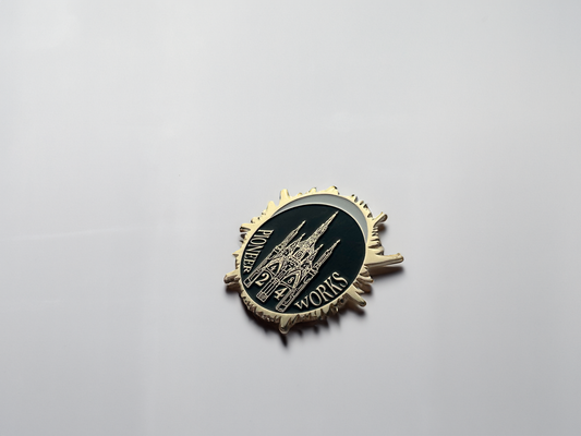 Gothic Eclipse: The Green-Wood Archway Enamel Pin