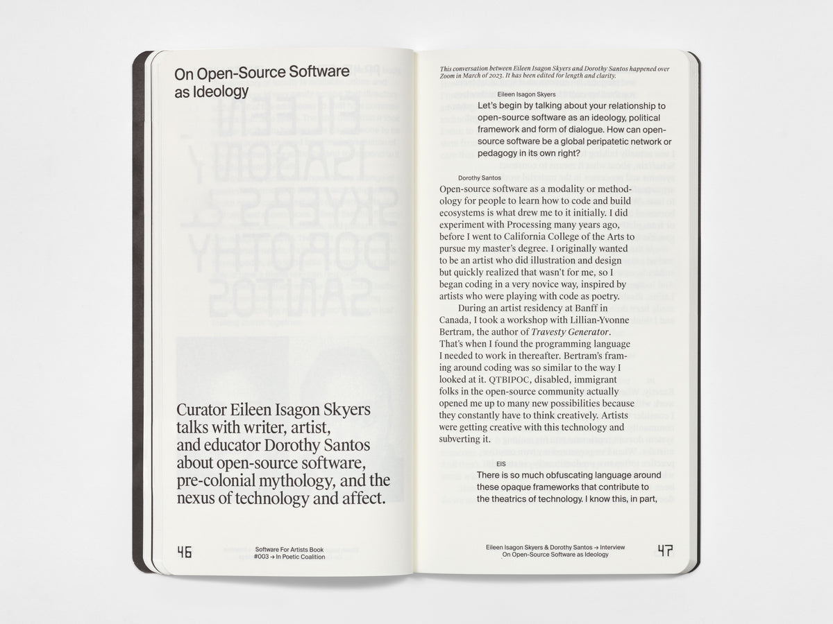 Software for Artists Book: In Poetic Coalition – Pioneer Works