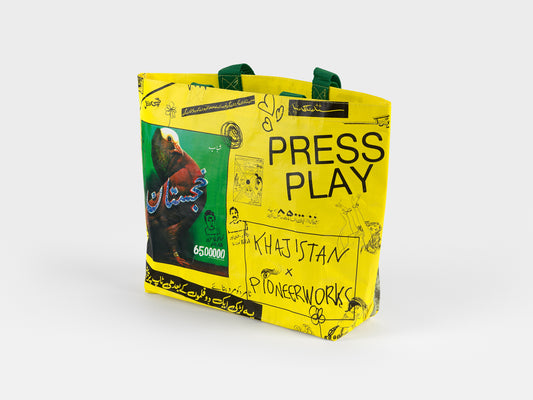 Khajistan x Press Play bag