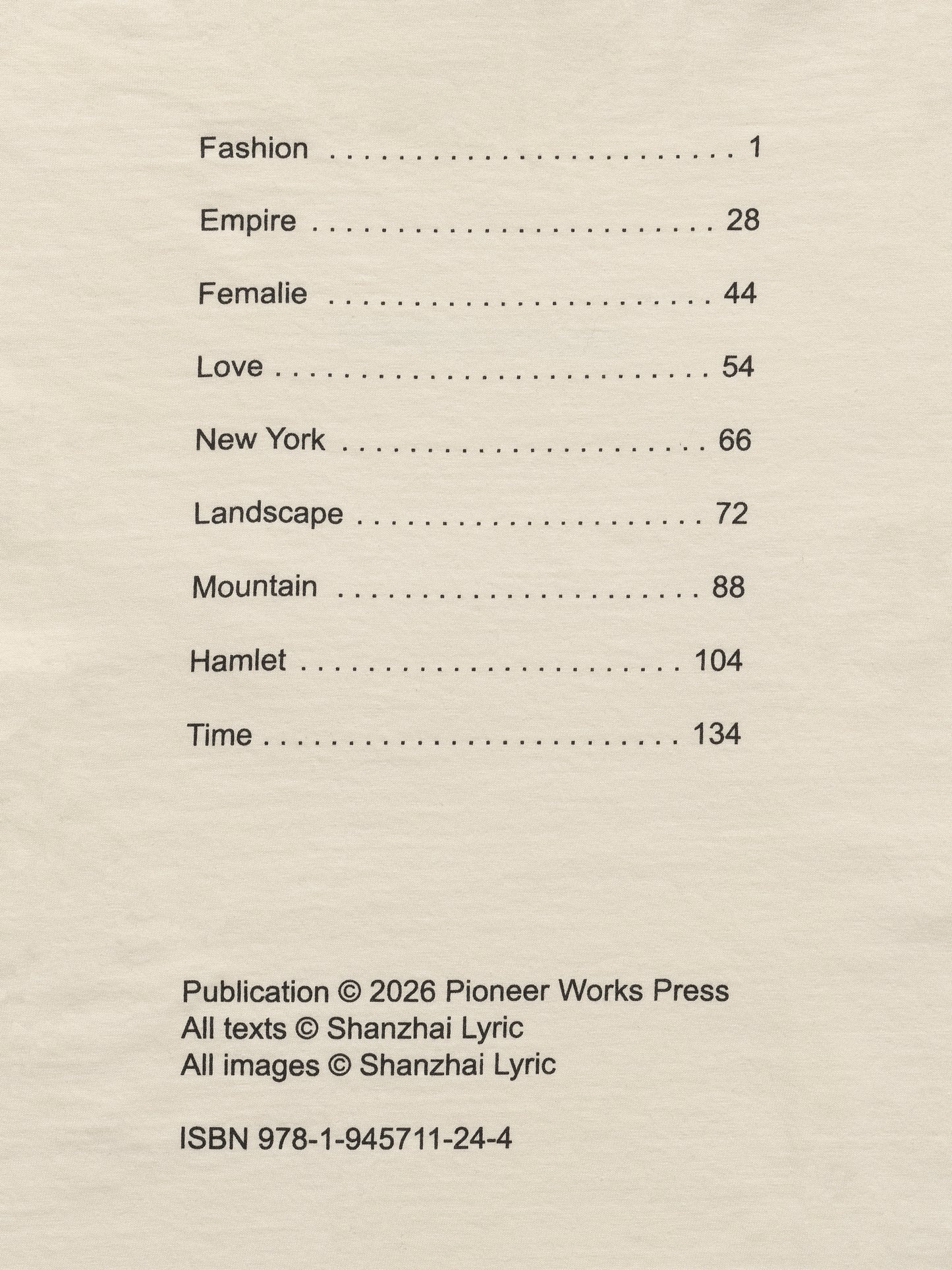 Shanzhai Lyric Endless Garment shirt