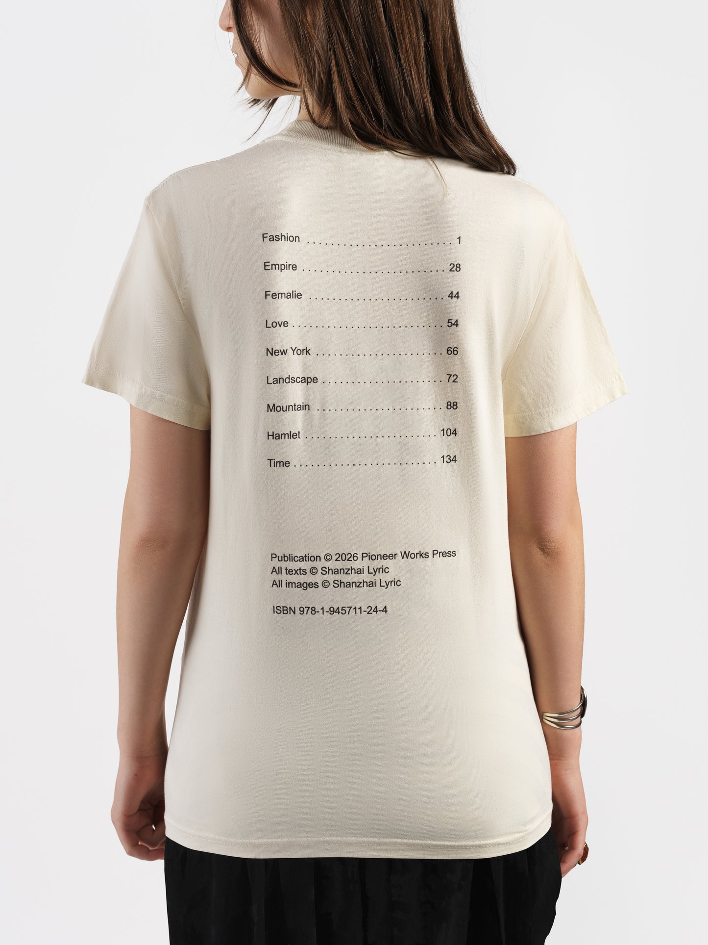 Shanzhai Lyric Endless Garment shirt