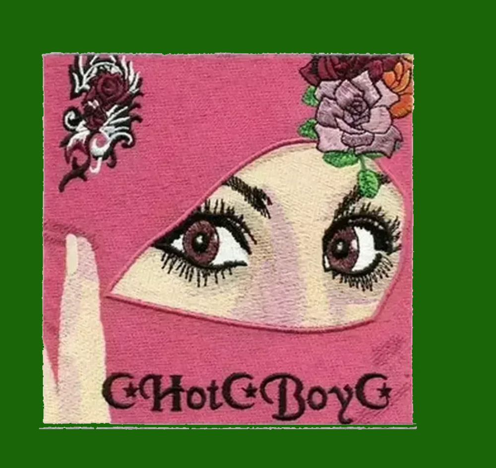 Hot Boy Iron on Embroidered Patch