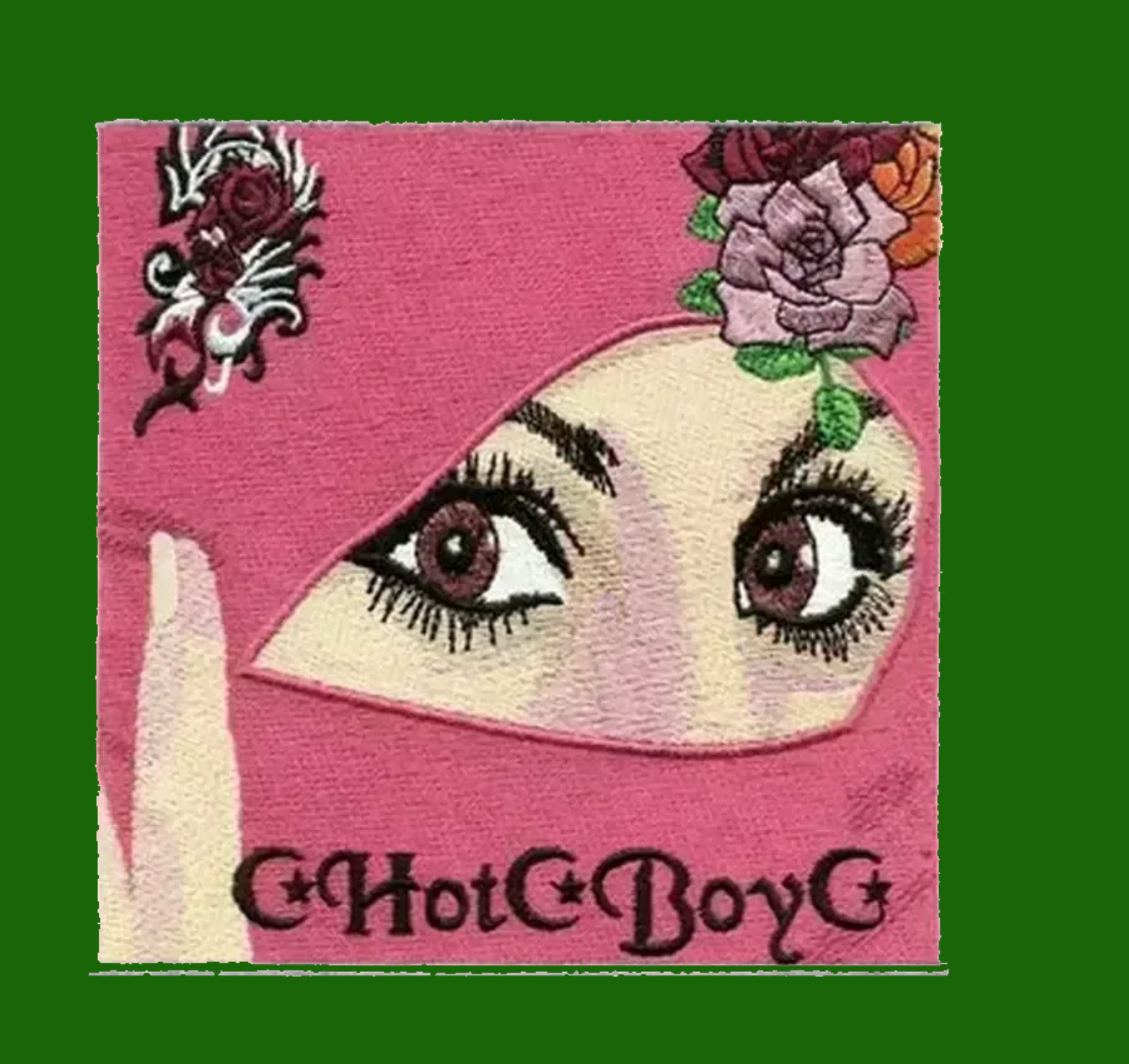 Hot Boy Iron on Embroidered Patch