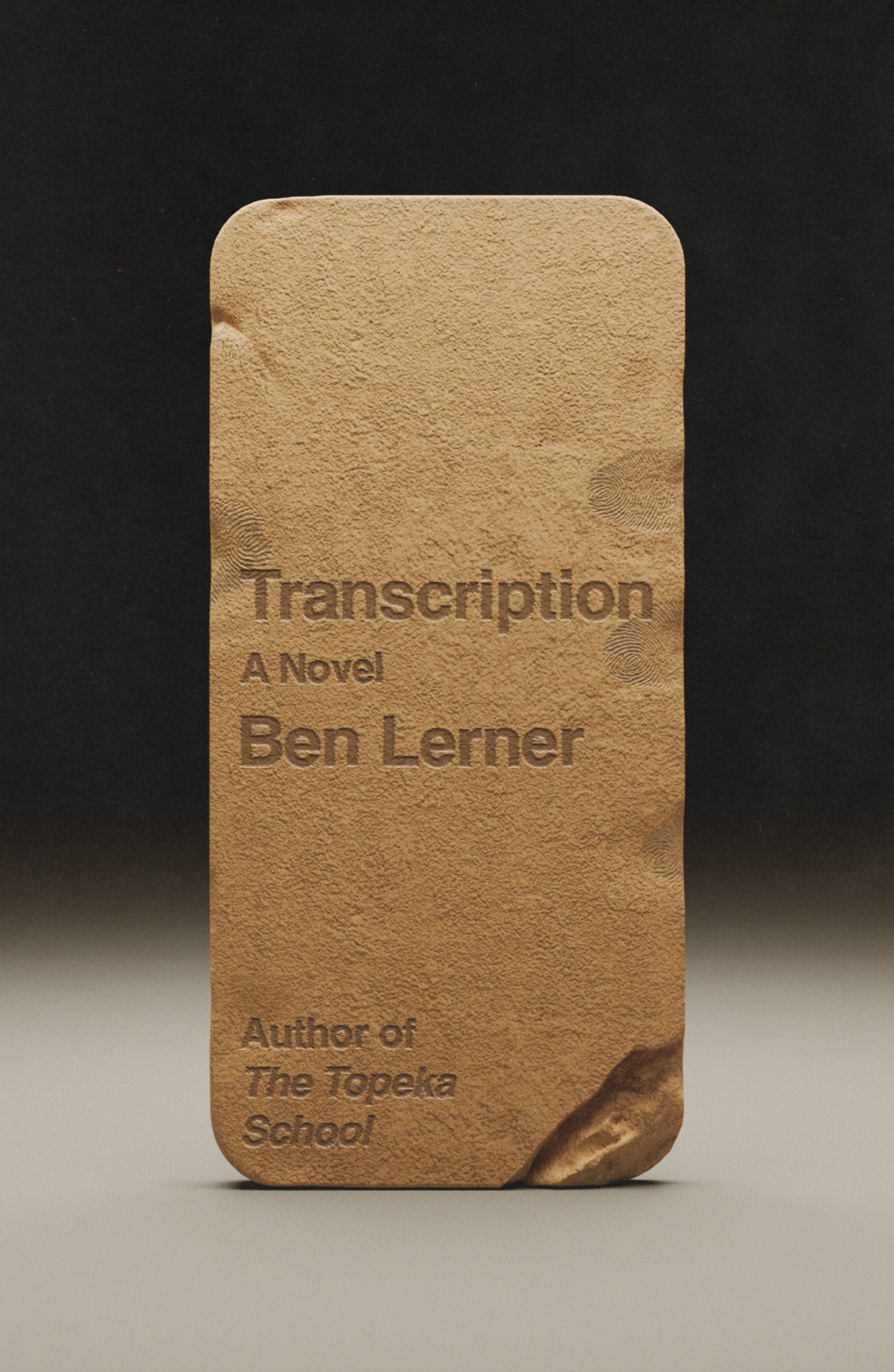 Transcription by Ben Lerner (signed)