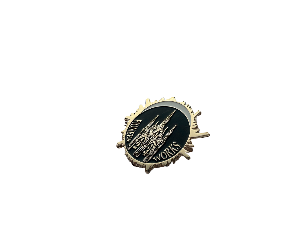 Gothic Eclipse: The Green-Wood Archway Enamel Pin