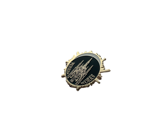 Gothic Eclipse: The Green-Wood Archway Enamel Pin