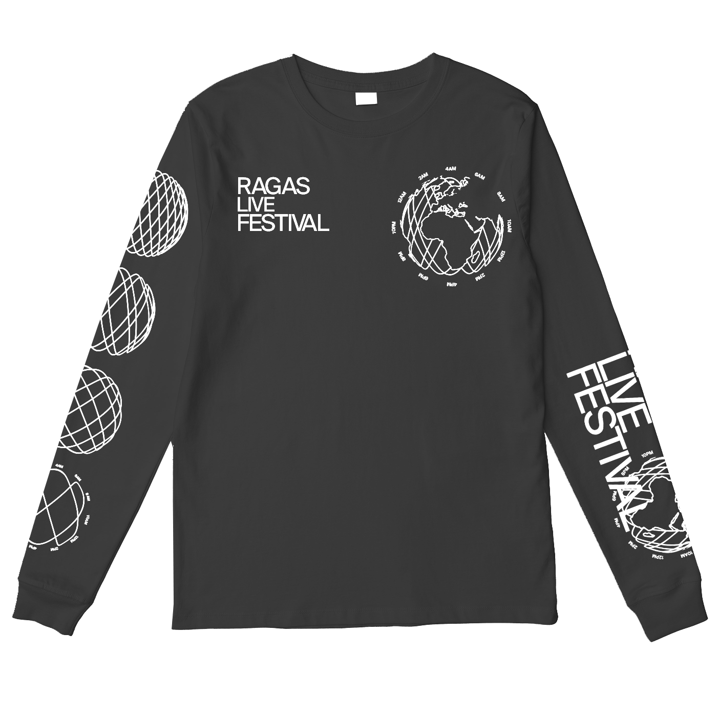 Ragas Live Festival Black Long Sleeve Shirt, 2020