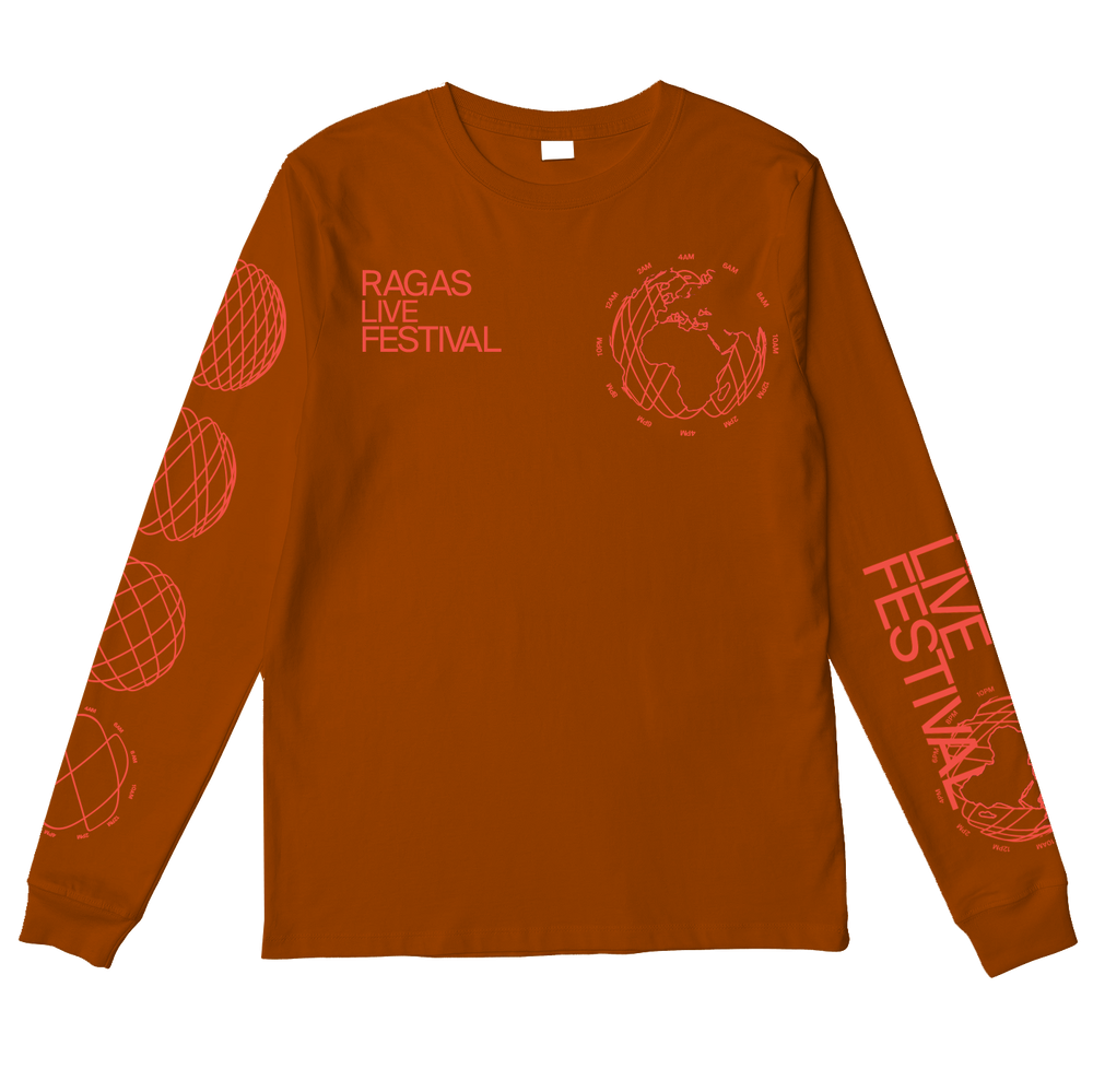 Ragas Live Festival Orange Long Sleeve Shirt, 2020